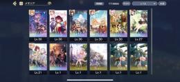 星3*6体 ガチャ産SSR5枚 戦力6900 ストーリークリア済み