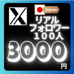 最安値‼️Twitter（X）日本人アクティブフォロワー100人✨増加代行🌟