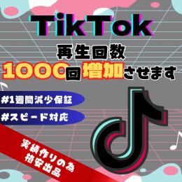 ❤️開店記念セール❤️ TikTok 再生回数 1000回