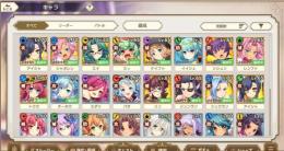 限定4種 ★3キャラ12種[限定2] メモリ22種[限定2] 石49000↑