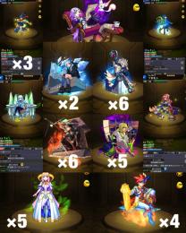 初期垢 超獣神祭コンプ！ネオ×2 モーセ×6 バサラ×6 ホームズ×5 ビナー×5