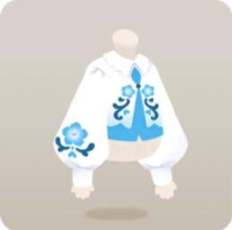 青空とネモフィラの島【N ネモフィラ柄のブラウス】