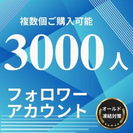 X(Twitter)  3000フォロワーアカウント