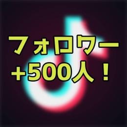 【お試し価格！】tiktokフォロワー500人増加 補償あり