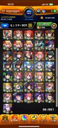 モンスト轟絶運極13体限定ガチャキャラ艦隊多数、ルルーシュ、ラファエルa所持