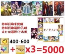 画像のキャラは所持中聖晶石5000個以上 果実400個以上+自選未使用