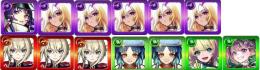 リンネ+ルシファー×5+マサムネ×3+ヤクモ×2+ニケ+ナイトメア+オーブ4650個