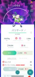 色違いバリヤード＆色違いルリリ