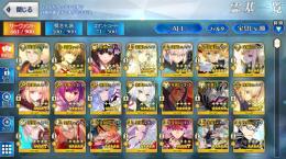 カレスコ完凸　黒聖杯完凸２枚　アキ宝具5 ギル3