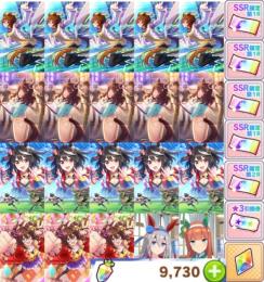 『初期アカウント』SSR×18 アグネス完凸　ライトハロー完凸　キタサン完凸　ジュエル9700