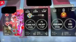 PC版APEX シーズン2、シーズン3プレデターアカウント　パスファインダー18000kill↑