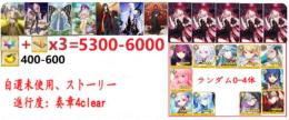 【画像の所持】聖晶石+呼符×3=5300-6000個+果実400-600個+その他