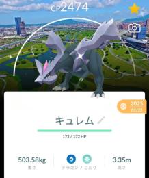 色違いキュレム 台湾背景