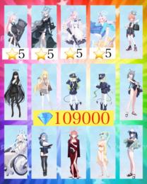 👑限定1品💎109000制服ネル リオ ホシノ臨戦☆5 シロコテラー☆5 水着ホシノ☆5 ミカ☆5