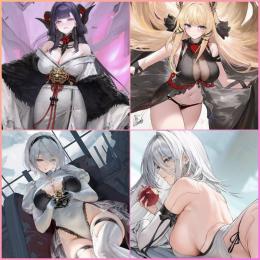 ダイヤ3850個+キューブ1182個【最強初期アカ 9周年限定安土+ニーアコラボ2B A2所持】