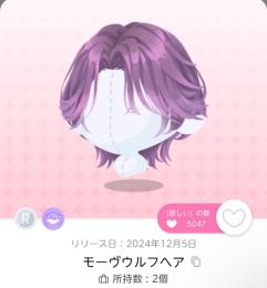 モーヴウルフヘア 1点