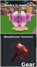 破格🔥世界１貴重なBloodmoon Hammer と期間限定で入手不可のCandy Sentry