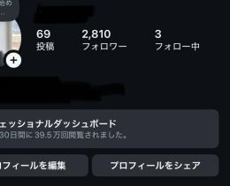 フォロワー2800人　今も伸びてます