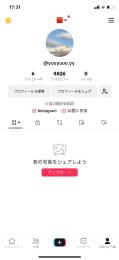 TikTokアカウントフォロワー4800人