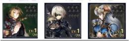 画像のキャラ+クリスタル21万~23万個+各種チケット100枚前後+ランダムキャラ20~40体