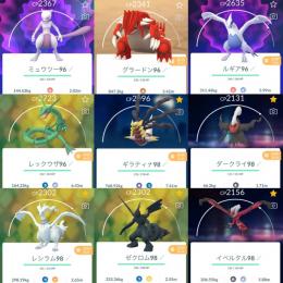 Ptc垢tl37 伝説個体値98多数 個体値100 302体 色違い67体 ポケコイン1714枚 ポケモンgoのアカウント売買サイト