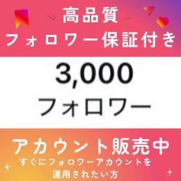 3000人フォロワーアカウント〈複数垢購入◎〉〈Game・RMT実績1000件超〉