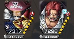 黒ロジャー100レベ 神避シャンクス100レベ ダイヤ3000〜5000欠片1200〜3600 初期