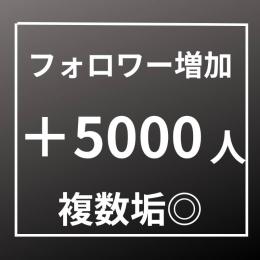 フォロワー増加 5000人〈安心365日間保証〉〈複数垢◎〉〈お振り分けアカウント上限なし〉