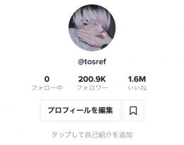 【tiktok】20万人フォロワー 160万いいね