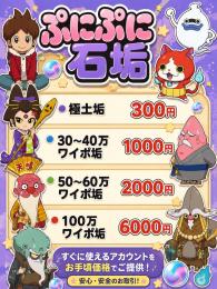 ぷにぷに石垢販売