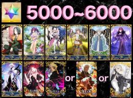 水着ｽｶﾃﾞｨ・光ｺﾔﾝ共存🔥石5000~6000✙人権サポ➕人権礼装《黒聖杯×1~5枚等》
