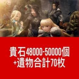 貴石48000-50000個+遺物合計70枚