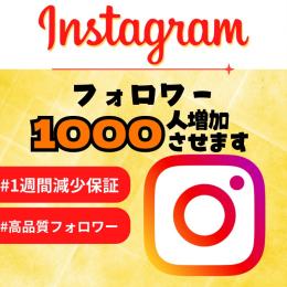 🌷業界最高品質🌷 Instagram インスタ フォロワー 増加 1000人