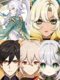 💥(原神）🌙★5×5兹白 ➕シロネン➕楓原万葉➕ナヒーダ➕鍾離