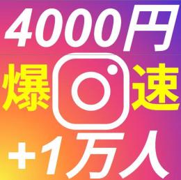 フォロワー１万人増加🔥３分で増加完了✅