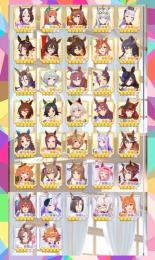 200万課金垢。SSR完凸24枚。人権ほぼコンプ。キタサンブラック完凸、スーパークリーク完凸その他