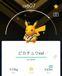 激レア✨XXL色違いバティックピカチュウ背景！