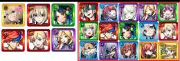 エル+マサムネ+ヤクモ+ルシファー+エクスカリバー+マナ+オーブ4200個+赤枠限定キャラ5～12体