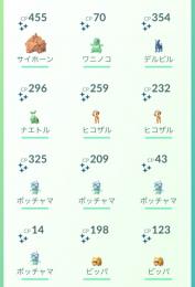 【色違いアカウント】ナエトル白1、ヒコザル白2、ポッチャマ白4