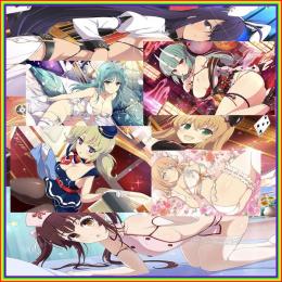 ※画像更新 手作業 リセマラ 初期 限定コラボ 一騎当千 LR関羽+LR華風流+UR芭蕉(新乳祭)