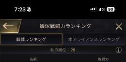 女王23 サーバー・アライアンス内上位 1333サーバー