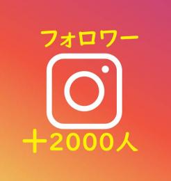 インスタ フォロワー【多国籍】2000人増加『いいね付』保証有 ☆★小幅減少★