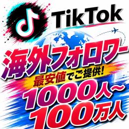 🎵TikTok海外フォロワー増加サービス🏆業界最安級価格