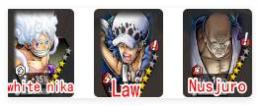 IOS専用四皇ルフィ+ ナス寿郎聖+赤ロー+ダイヤ5000個＋金欠片1560枚前後+星4ランダム