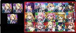 💃ルシファーx3+赤枠内でキャラ（ランダム）1-10体+オーブ4500~4700個+限