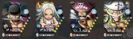 黒ロジャー+白ひげ＋Sスネーク+閻魔ゾロ+ダイヤ2800~3300、金かけら2550~2700