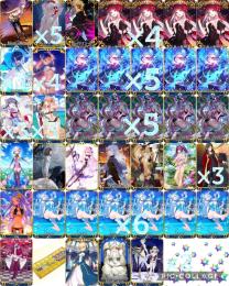 石3918個分🔵 黒聖杯4枚✨水着シエル5、水着伊吹童子5、水着BBら水着多数✨限定、人権網羅✨️