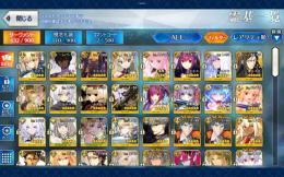 水着エレシュキガル宝具5カレスコ2、黒聖杯3、キャストリアオベロン育成済み
