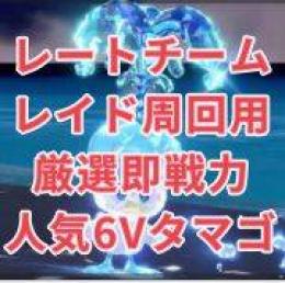 🥇日本产✨構築済みレート戦PVP専用パーティ✨即交換✨更新大人気レイド／レート6V色違いタマゴ