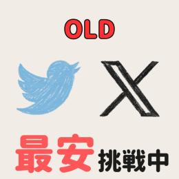 【OLD激安】Twitter(X) ×５ (即購入OK)【2025年以前作成】
